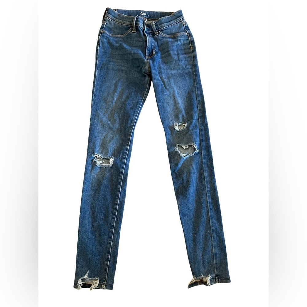 Old Navy girls distressed jeans girls 14